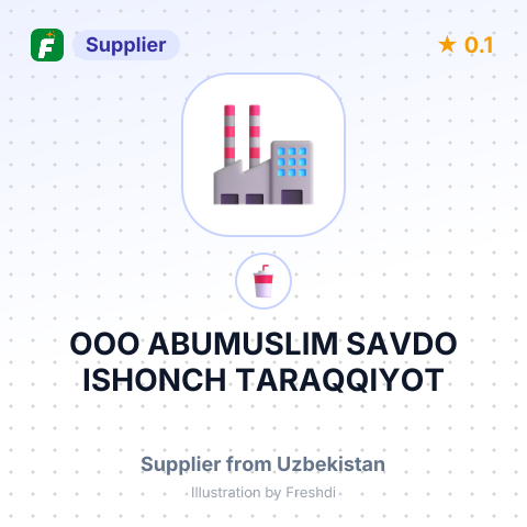 ООО ABUMUSLIM SAVDO ISHONCH TARAQQIYOT – summary card, no photo uploaded yet
