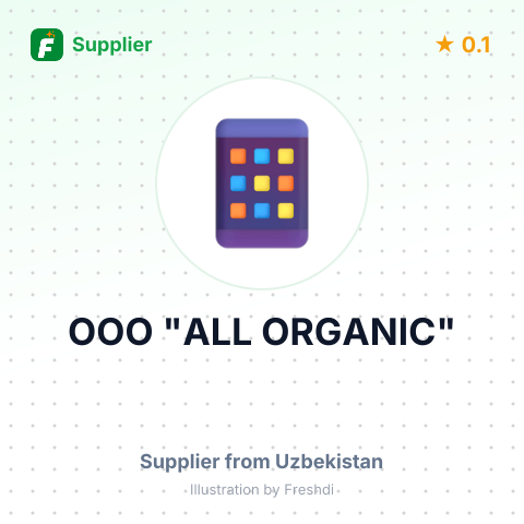 ООО "ALL ORGANIC" – summary card, no photo uploaded yet
