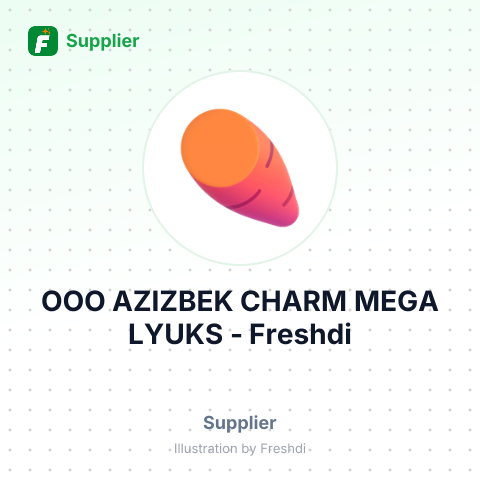 ООО AZIZBEK CHARM MEGA LYUKS – summary card, no photo uploaded yet