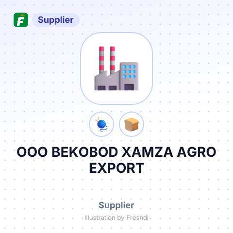 ООО BEKOBOD XAMZA AGRO EXPORT – summary card, no photo uploaded yet