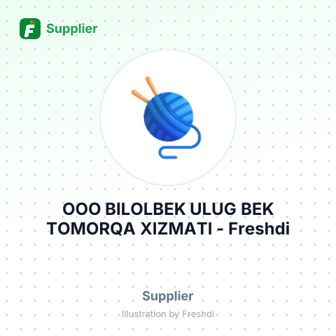 ООО BILOLBEK ULUG BEK TOMORQA XIZMATI – summary card, no photo uploaded yet