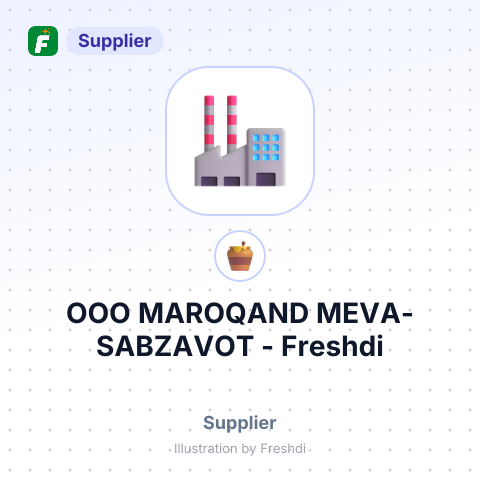 ООО MAROQAND MEVA-SABZAVOT – summary card, no photo uploaded yet