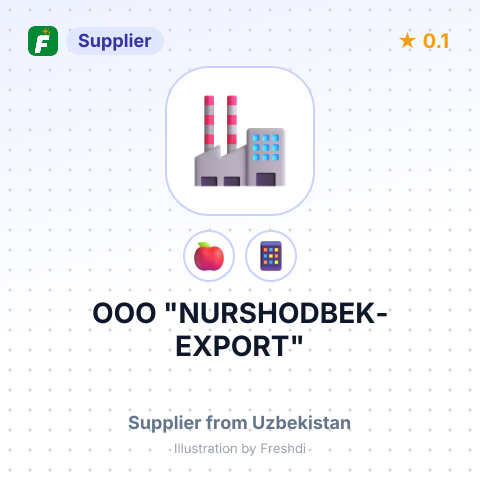 ООО "NURSHODBEK-EXPORT" – summary card, no photo uploaded yet