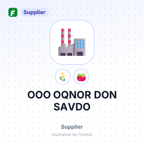 ООО OQNOR DON SAVDO – summary card, no photo uploaded yet