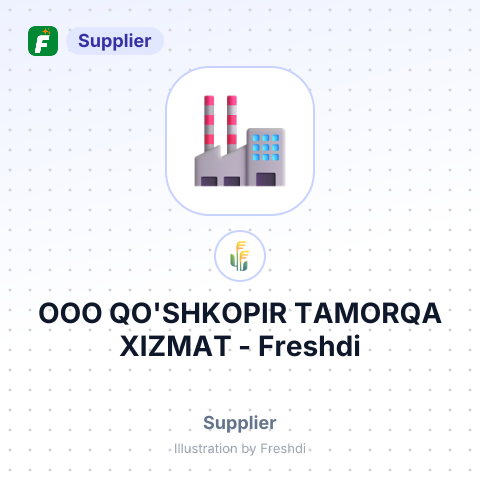 ООО QO'SHKOPIR TAMORQA XIZMAT – summary card, no photo uploaded yet
