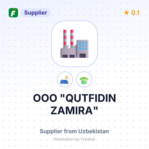 ООО "QUTFIDIN ZAMIRA" – summary card, no photo uploaded yet