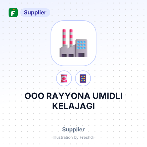 ООО RAYYONA UMIDLI KELAJAGI – summary card, no photo uploaded yet