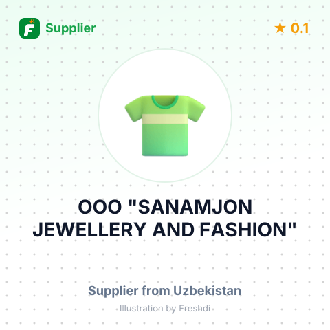 ООО "SANAMJON JEWELLERY AND FASHION" – summary card, no photo uploaded yet