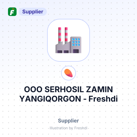 ООО SERHOSIL ZAMIN YANGIQORGON – summary card, no photo uploaded yet