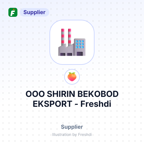 ООО SHIRIN BEKOBOD EKSPORT – summary card, no photo uploaded yet