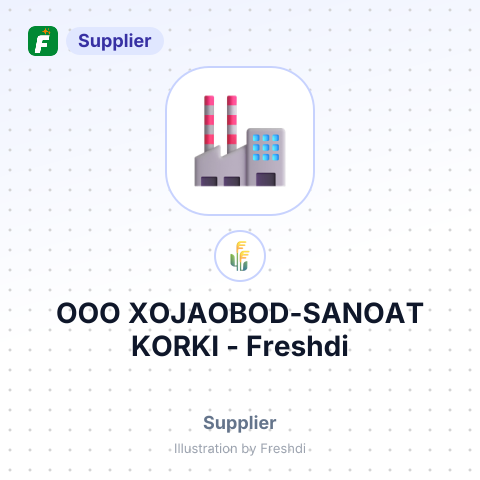 ООО XOJAOBOD-SANOAT KORKI – summary card, no photo uploaded yet