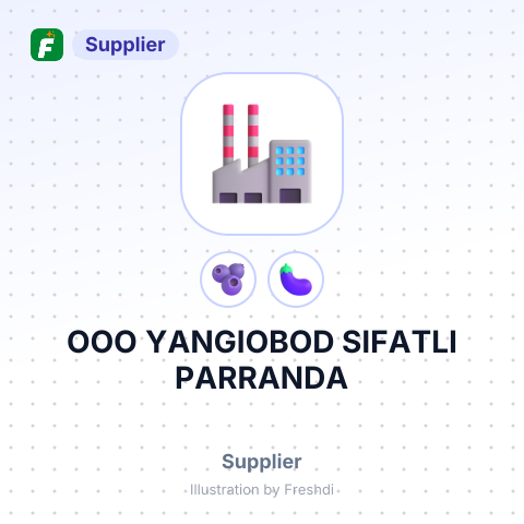 ООО YANGIOBOD SIFATLI PARRANDA – summary card, no photo uploaded yet