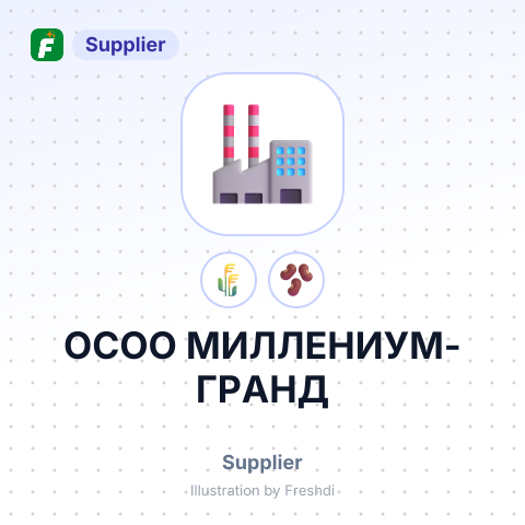ОСОО МИЛЛЕНИУМ-ГРАНД – summary card, no photo uploaded yet