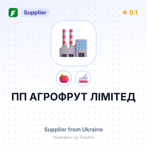 ПП АГРОФРУТ ЛІМІТЕД – summary card, no photo uploaded yet