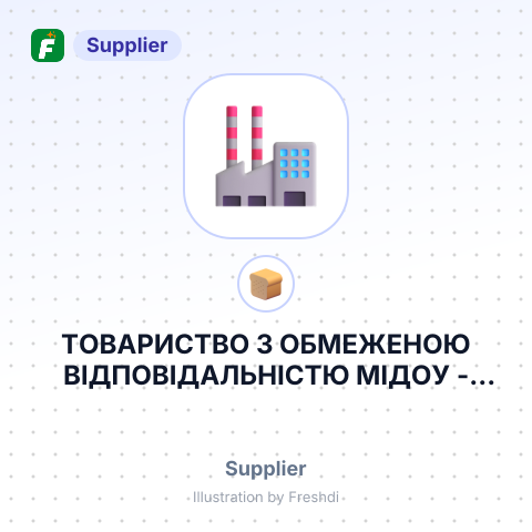 ТОВАРИСТВО З ОБМЕЖЕНОЮ ВІДПОВІДАЛЬНІСТЮ МІДОУ – summary card, no photo uploaded yet