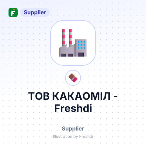 ТОВ КАКАОМІЛ – summary card, no photo uploaded yet