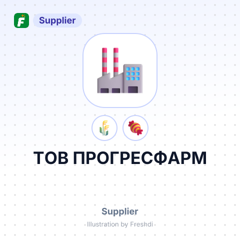 ТОВ ПРОГРЕСФАРМ – summary card, no photo uploaded yet