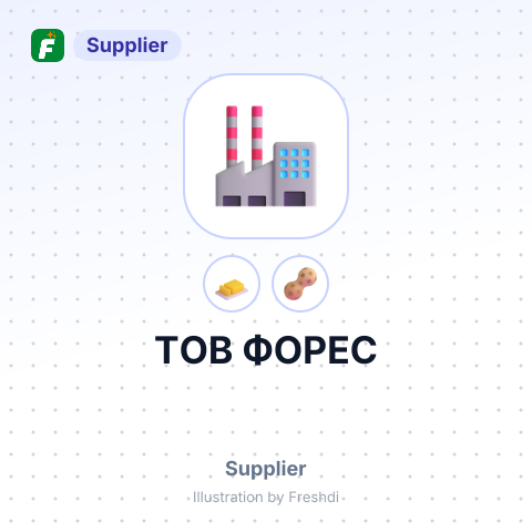 ТОВ ФОРЕС – summary card, no photo uploaded yet