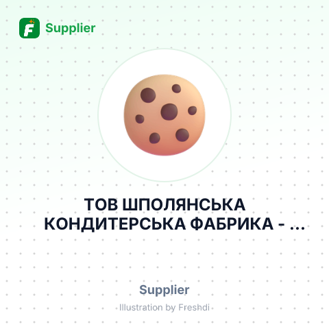 ТОВ ШПОЛЯНСЬКА КОНДИТЕРСЬКА ФАБРИКА – summary card, no photo uploaded yet
