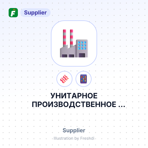 УНИТАРНОЕ ПРОИЗВОДСТВЕННОЕ ПРЕДПРИЯТИЕ ГЛУБОКСКИЙ МЯСОКОМБИНАТ – summary card, no photo uploaded yet