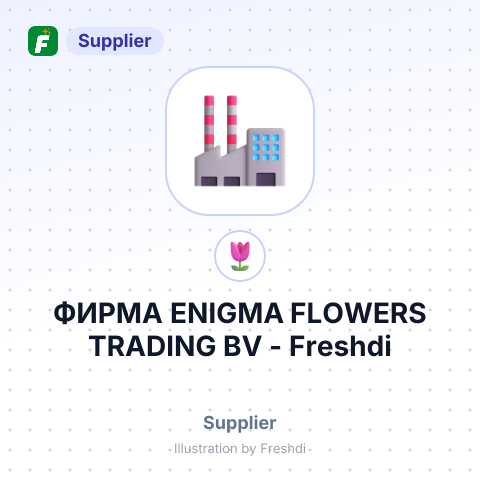 ФИРМА ENIGMA FLOWERS TRADING BV – summary card, no photo uploaded yet