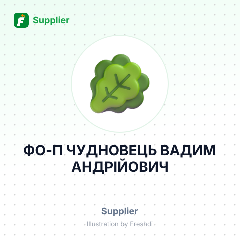 ФО-П ЧУДНОВЕЦЬ ВАДИМ АНДРІЙОВИЧ – summary card, no photo uploaded yet