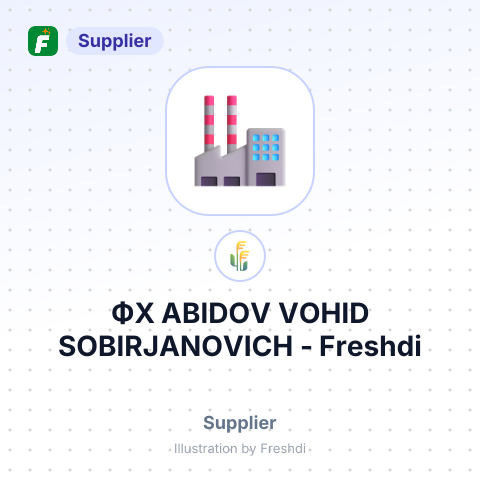 ФХ ABIDOV VOHID SOBIRJANOVICH – summary card, no photo uploaded yet