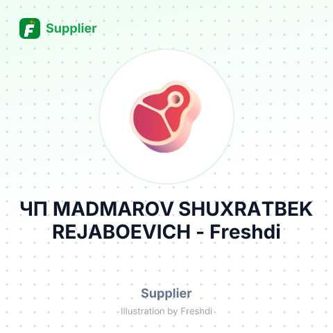 ЧП MADMAROV SHUXRATBEK REJABOEVICH – summary card, no photo uploaded yet