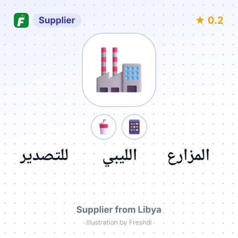 المزارع الليبي للتصدير – summary card, no photo uploaded yet
