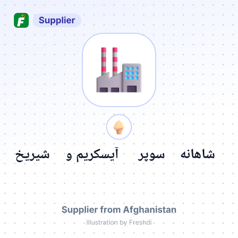 شاهانه سوپر آیسکریم و شیریخ – summary card, no photo uploaded yet