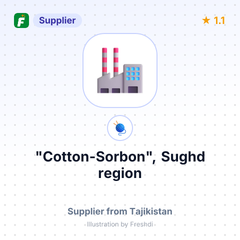 "Cotton-Sorbon", Sughd region – summary card, no photo uploaded yet