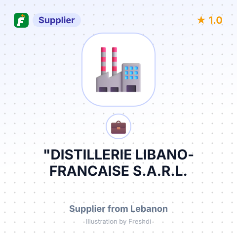 "DISTILLERIE LIBANO-FRANCAISE S.A.R.L. – summary card, no photo uploaded yet