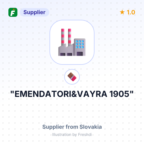 "EMENDATORI&VAYRA 1905" – summary card, no photo uploaded yet
