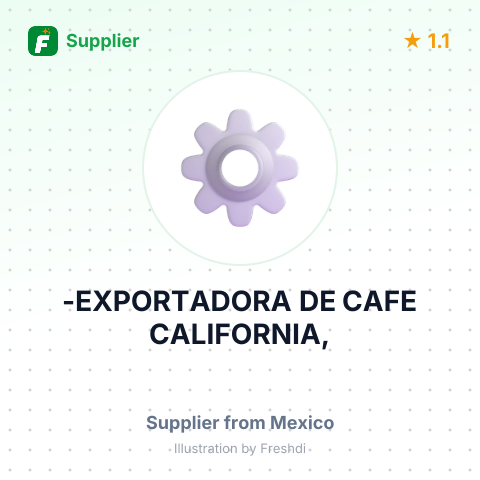 -EXPORTADORA DE CAFE CALIFORNIA, – summary card, no photo uploaded yet