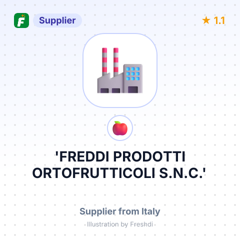 'FREDDI PRODOTTI ORTOFRUTTICOLI S.N.C.' – summary card, no photo uploaded yet