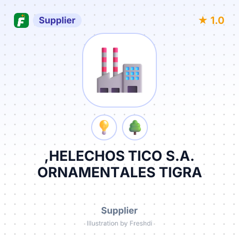 ,HELECHOS TICO S.A. ORNAMENTALES TIGRA – summary card, no photo uploaded yet