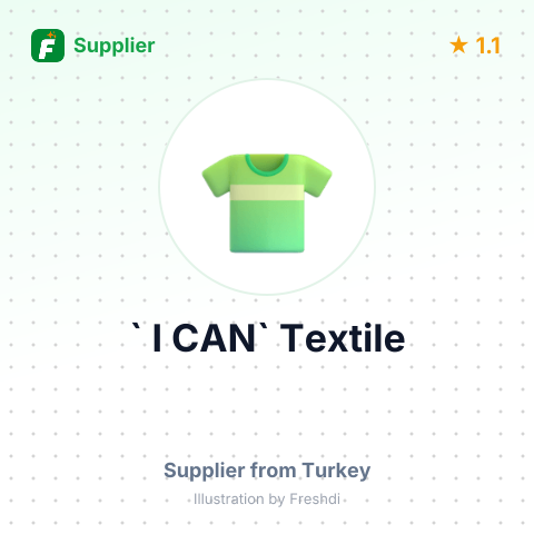 ` I CAN` Textile – summary card, no photo uploaded yet