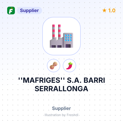 ''MAFRIGES'' S.A. BARRI SERRALLONGA – summary card, no photo uploaded yet