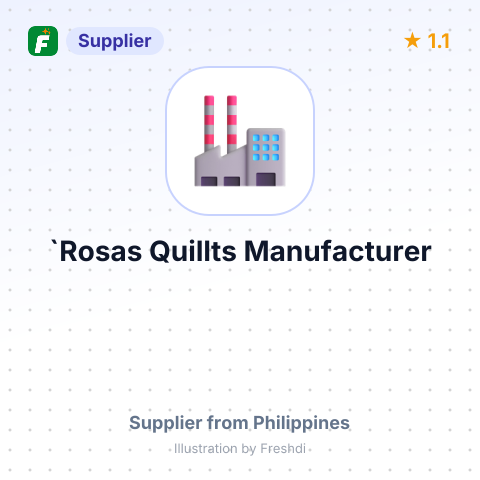 `Rosas Quillts Manufacturer – summary card, no photo uploaded yet