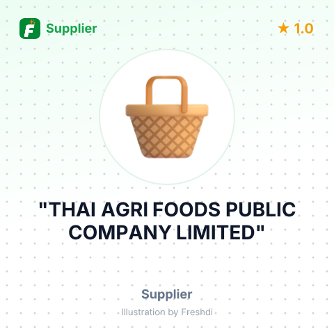 "THAI AGRI FOODS PUBLIC COMPANY LIMITED" – summary card, no photo uploaded yet