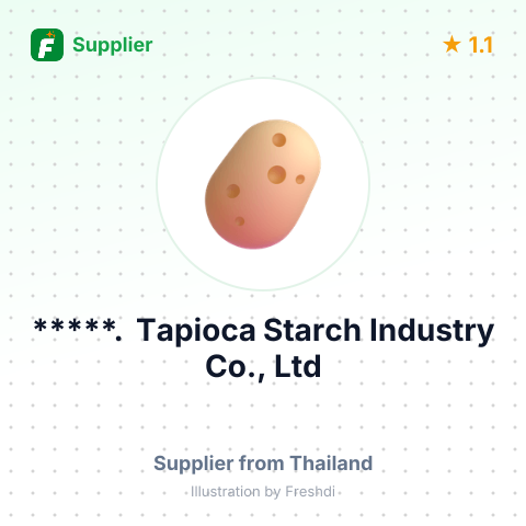 *****. Tapioca Starch Industry Co., Ltd – summary card, no photo uploaded yet