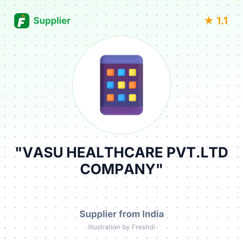 "VASU HEALTHCARE PVT.LTD COMPANY" – summary card, no photo uploaded yet