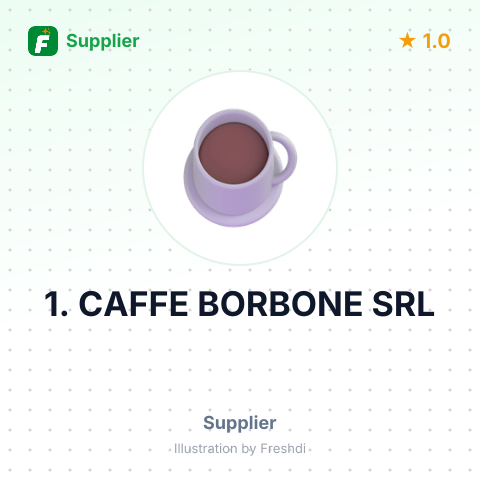 1. CAFFE BORBONE SRL – summary card, no photo uploaded yet