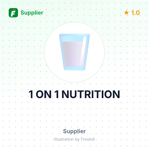 1 ON 1 NUTRITION – summary card, no photo uploaded yet