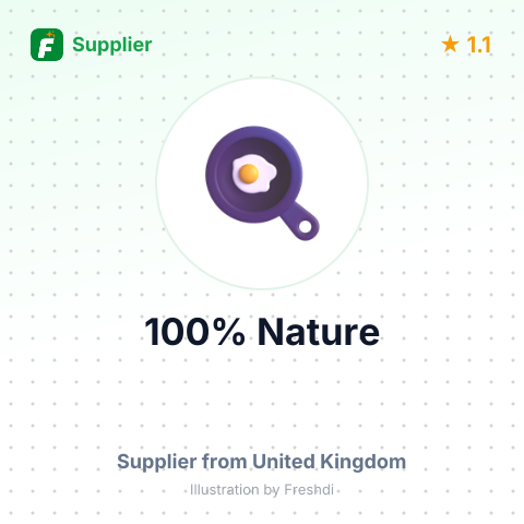 100% Nature – summary card, no photo uploaded yet