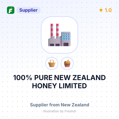 100% PURE NEW ZEALAND HONEY LIMITED – summary card, no photo uploaded yet