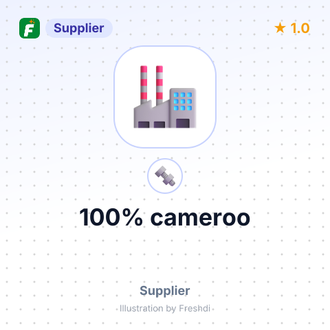 100% cameroo – summary card, no photo uploaded yet