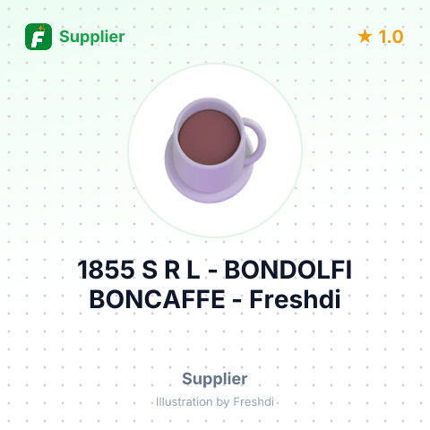 1855 S R L - BONDOLFI BONCAFFE – summary card, no photo uploaded yet