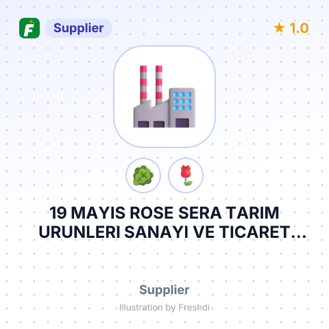 19 MAYIS ROSE SERA TARIM URUNLERI SANAYI VE TICARET LIMITED – summary card, no photo uploaded yet