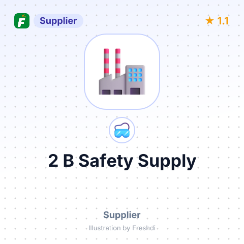 2 B Safety Supply – summary card, no photo uploaded yet